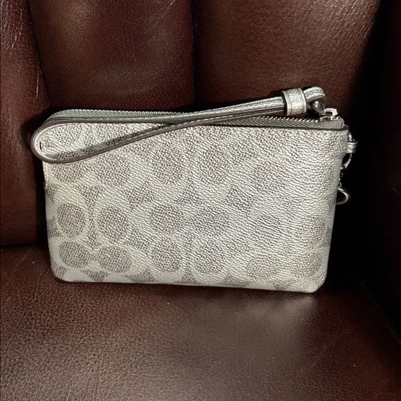 Coach Silver Wristlet - Picture 4 of 6
